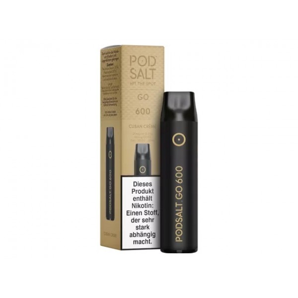 Pod Salt GO 600 Einweg - Cuban Creme