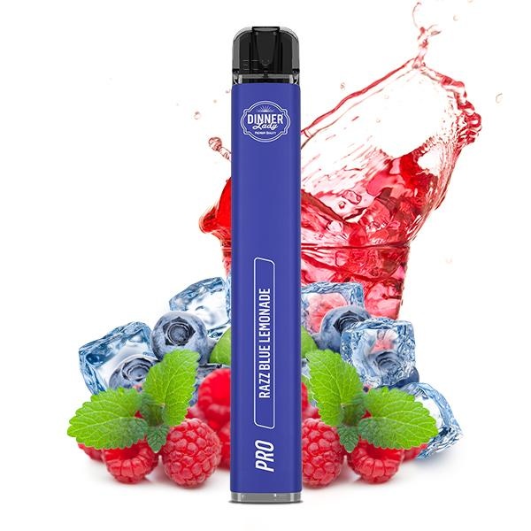 Dinner Lady Vape Pen Pro Einweg E-Zigarette - Razz Blue Lemonade