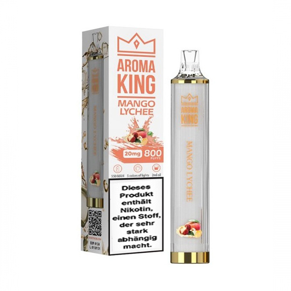 Aroma King  800 Mini Disco Einweg E-Zigarette -  Mango Lychee