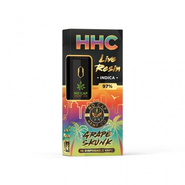 NO CAP HHC Vape Cartridges - Indica - Grape Skunk