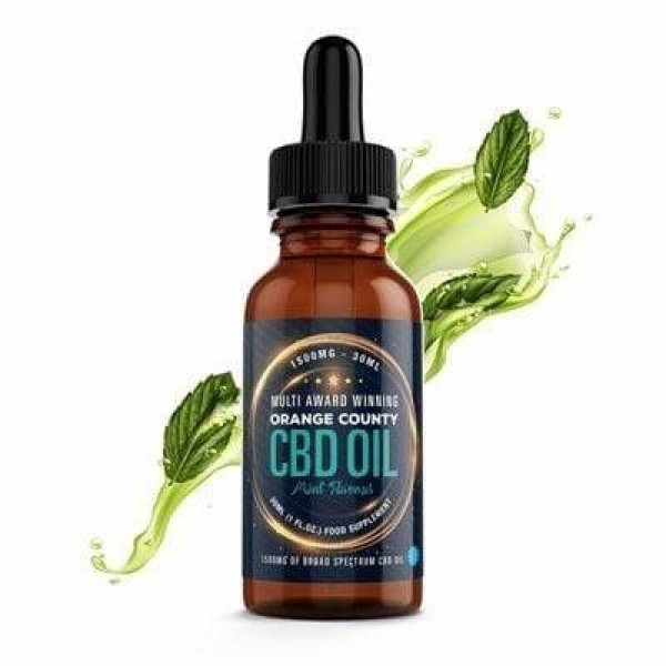 Orange County CBD-Öl Breitspektrum-Nahrungsergänzungsmittel mit Minzgeschmack 30 ml