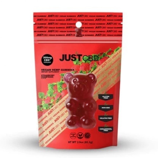 Just CBD Gummies Bag - Bären-Erdbeer-Champagner - 82,2 g