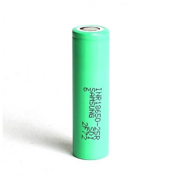 Samsung 25R-5R 2500mAh 20A 18650 Flattop Batterie