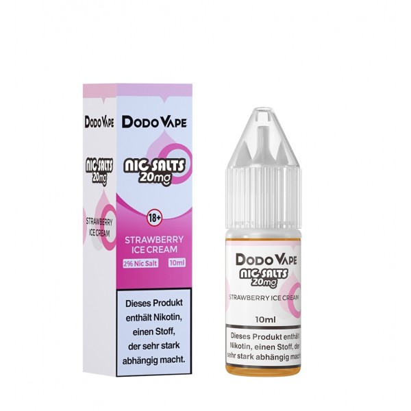 Dodo Vape - Strawberry ice cream (Nic Salts)