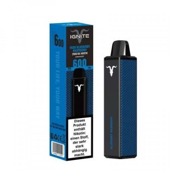 IGNITE Vape Einweg E-Zigarette Blueberry Raspberry